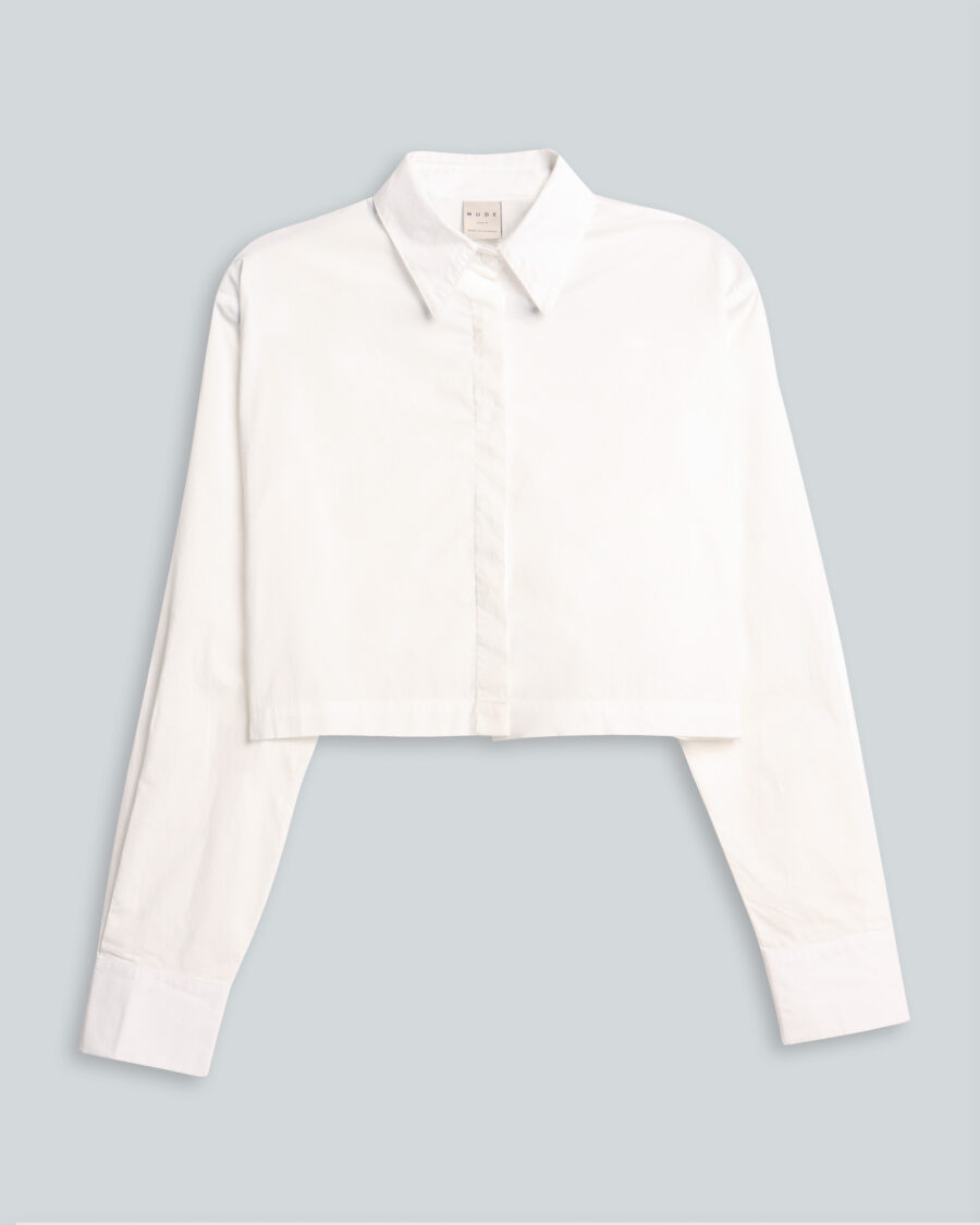 COTTON CROPPED SHIRT - Image 6