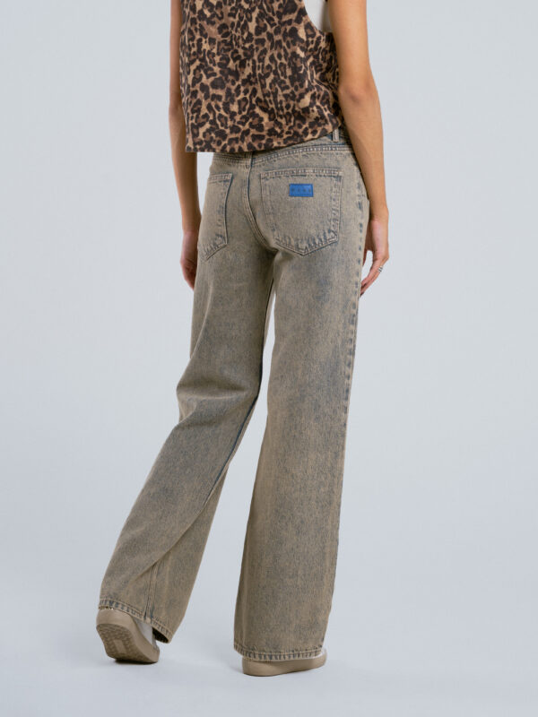 OVERDYE ACID WASH WIDE-LEG JEANS
