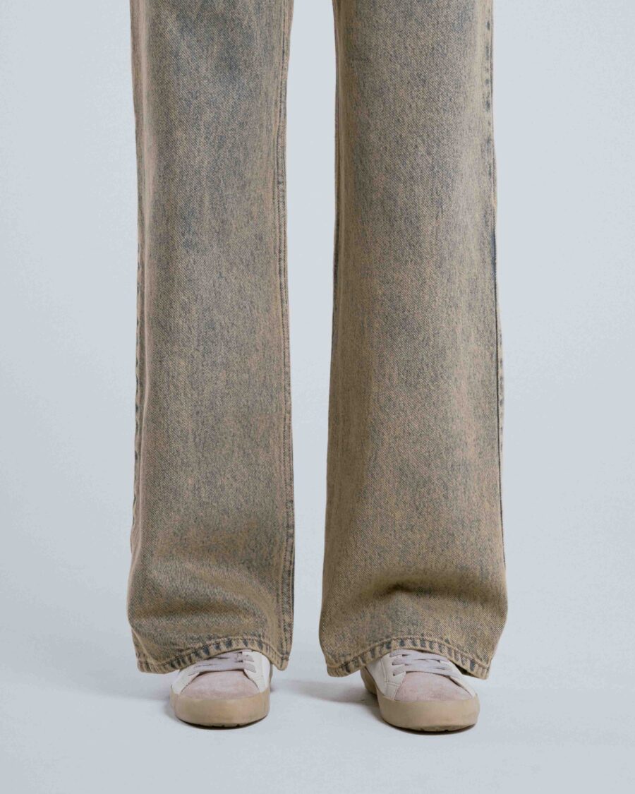 OVERDYE ACID WASH WIDE-LEG JEANS - Image 2