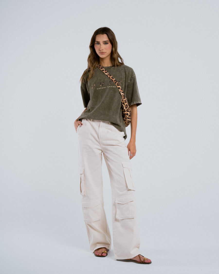 WIDE-LEG CARGO TROUSERS - Image 7