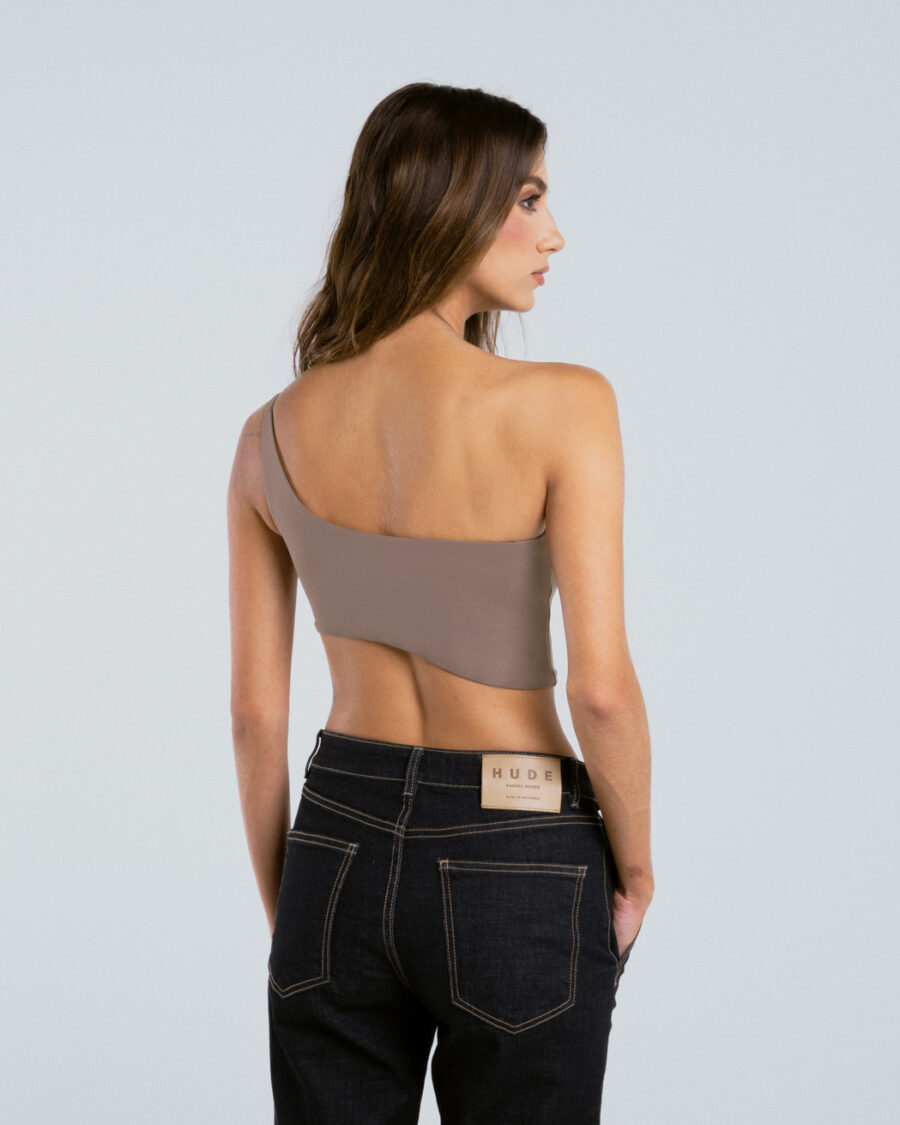 ASYMMETRIC KNIT TOP - Image 3