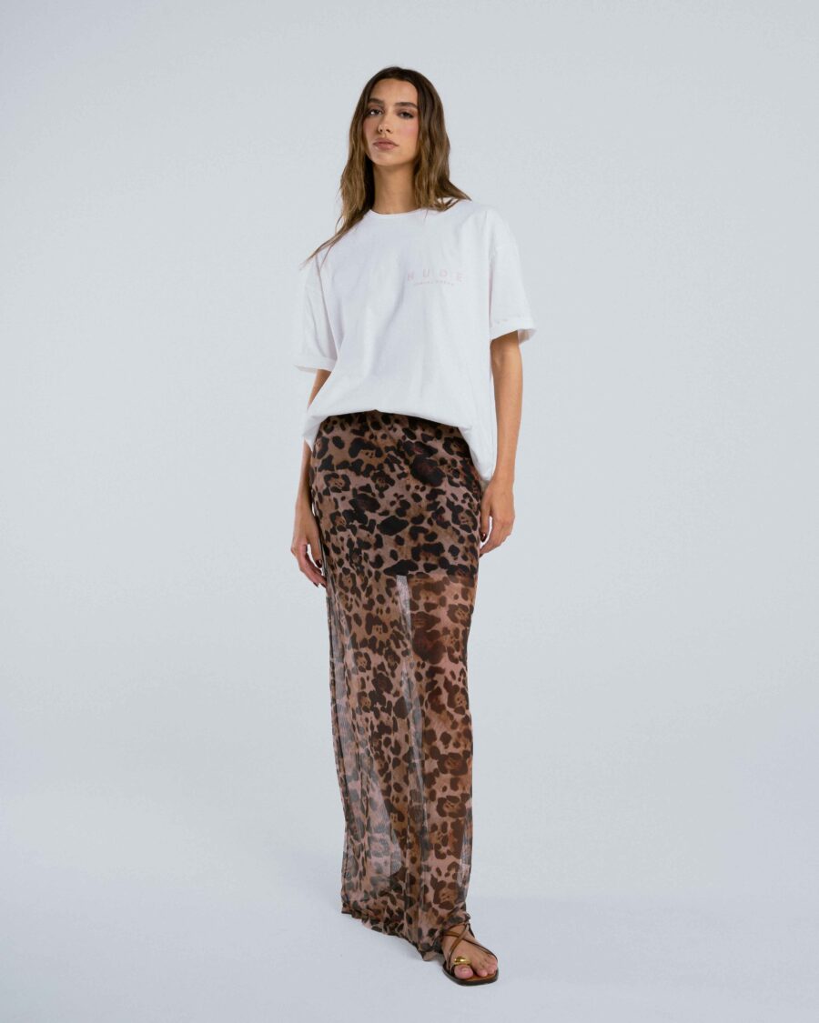 T-SHIRT WITH CONTRAST PRINT