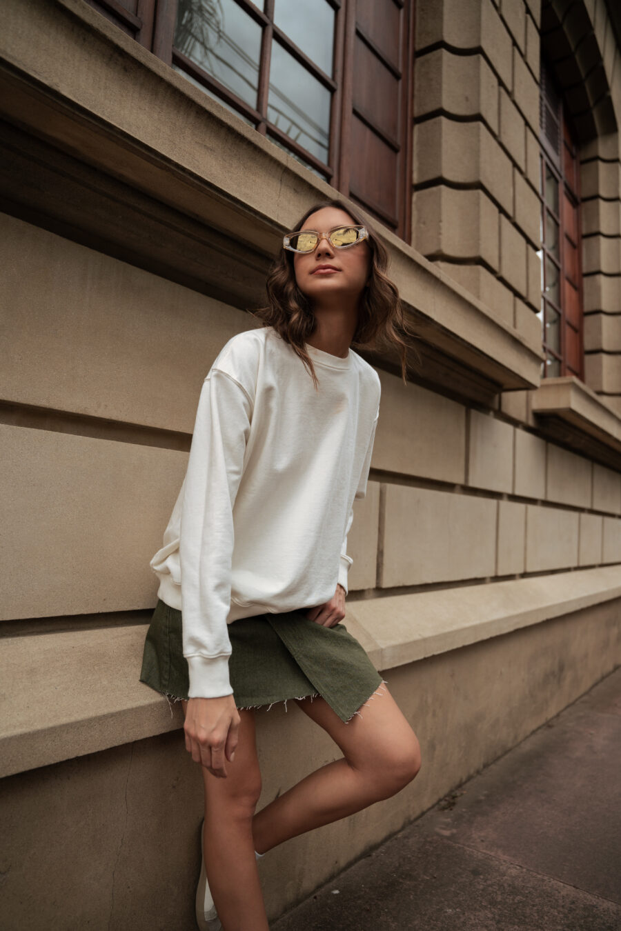PRINTED OVERSIZED SWEATSHIRT