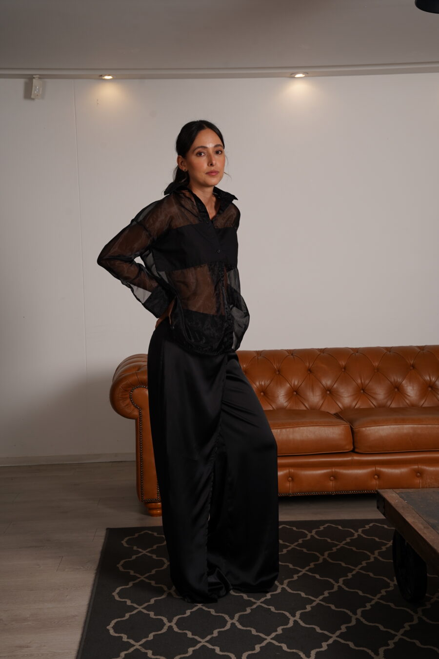 OVERSIZED ORGANZA SHIRT