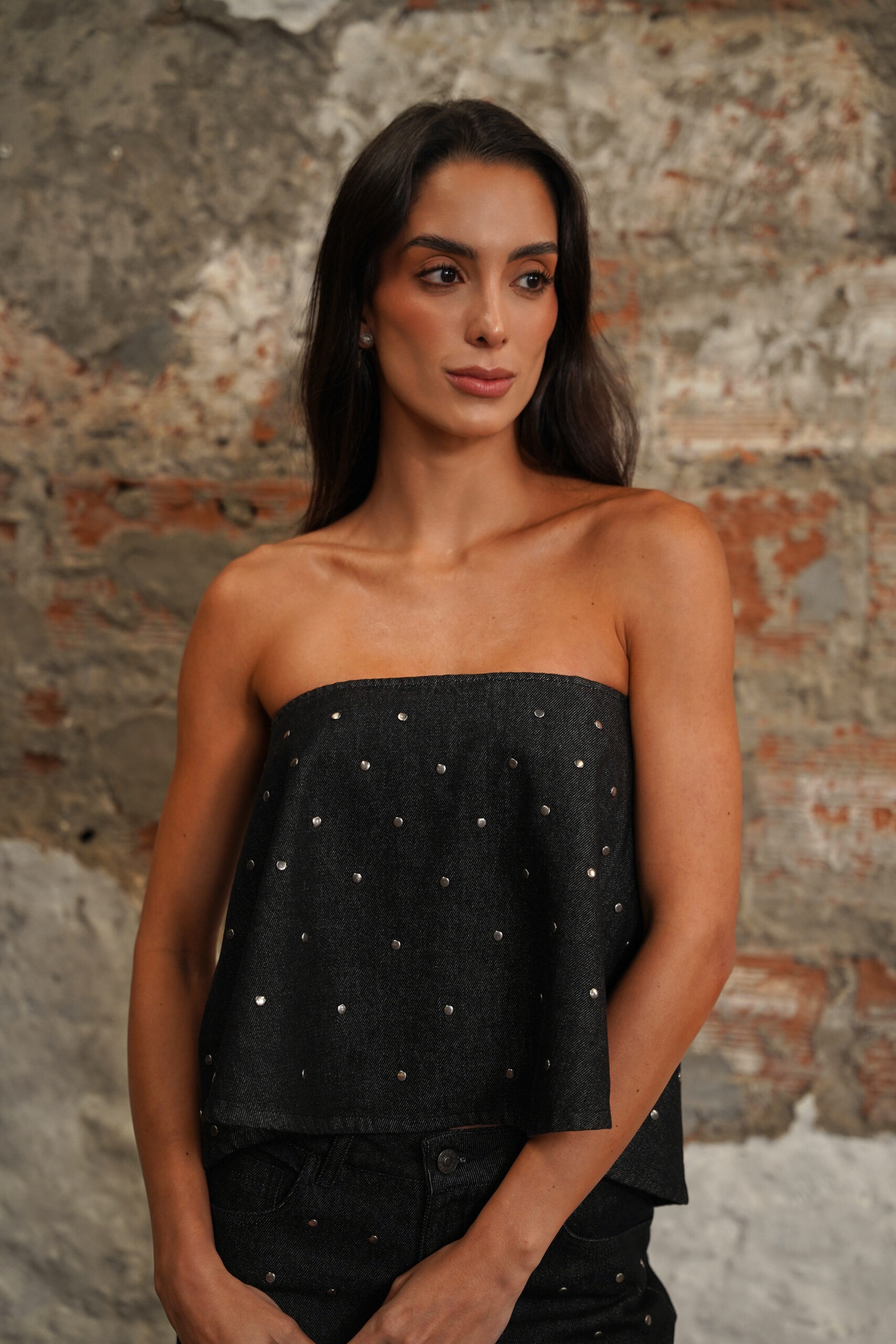 TOP BANDEAU WITH FRONT RHINESTONES - Image 5