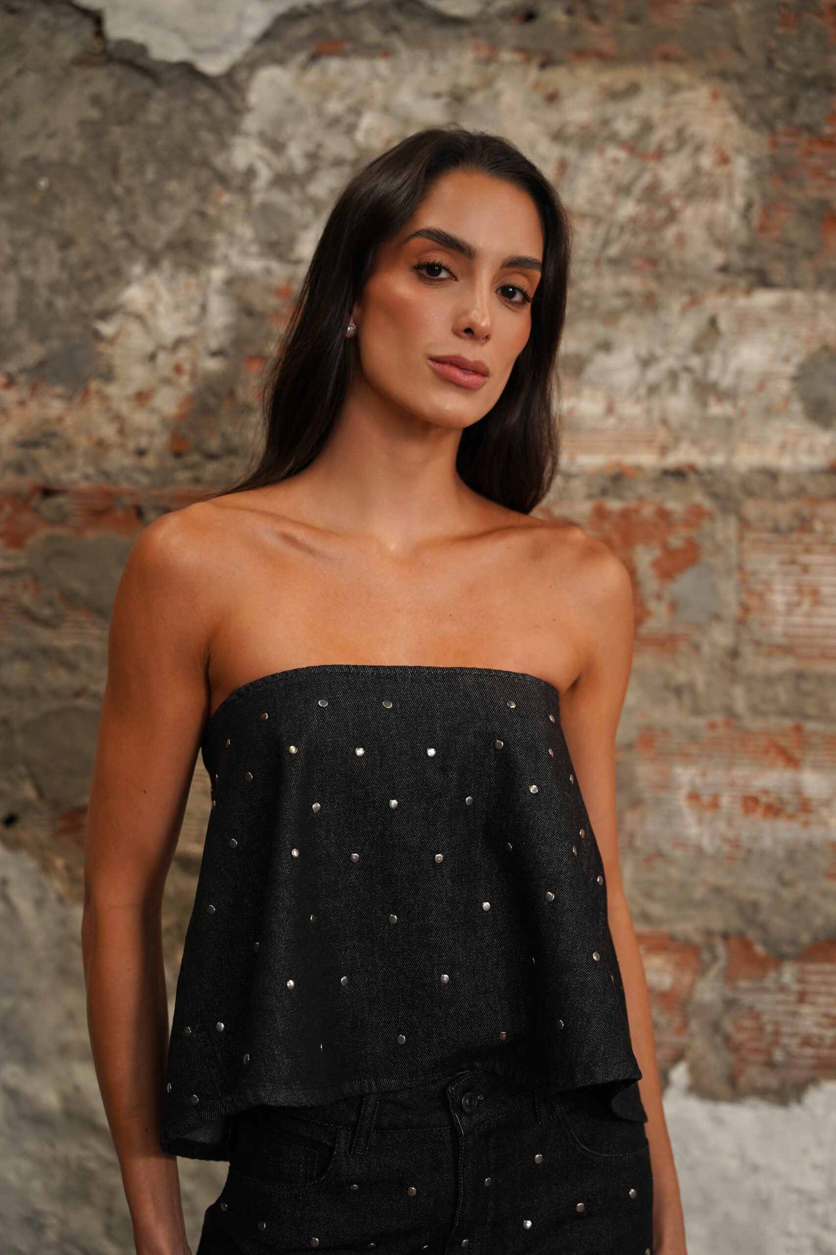 TOP BANDEAU WITH FRONT RHINESTONES - Image 2