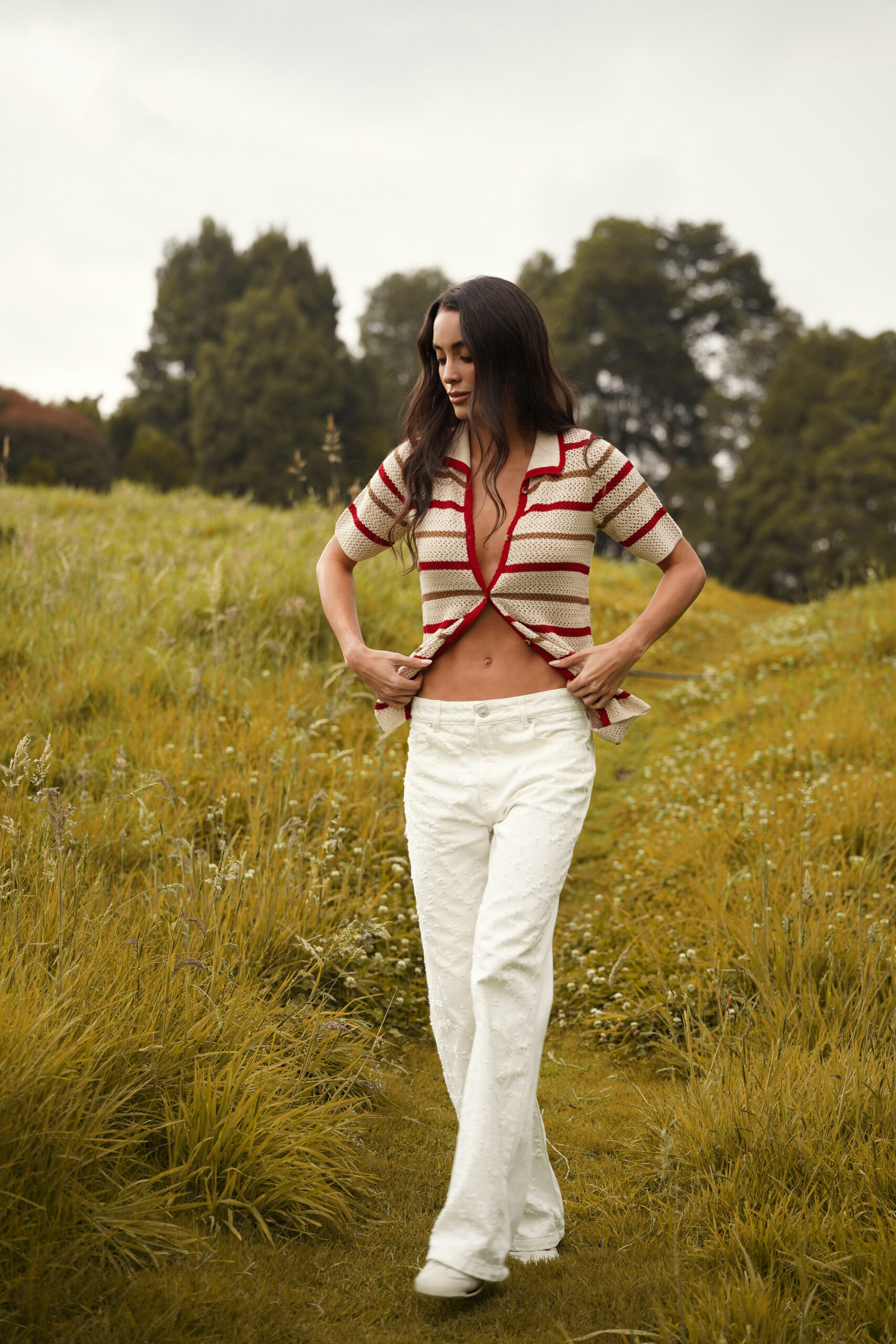 WHITE HIGH-RISE STRAIGHT JEAN