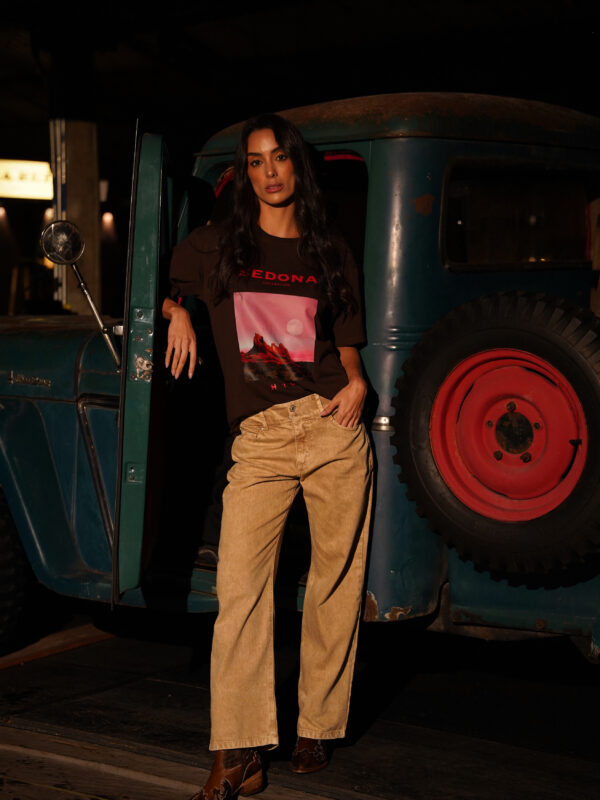 WIDE WAISTBAND CREAM MID-RISE JEAN