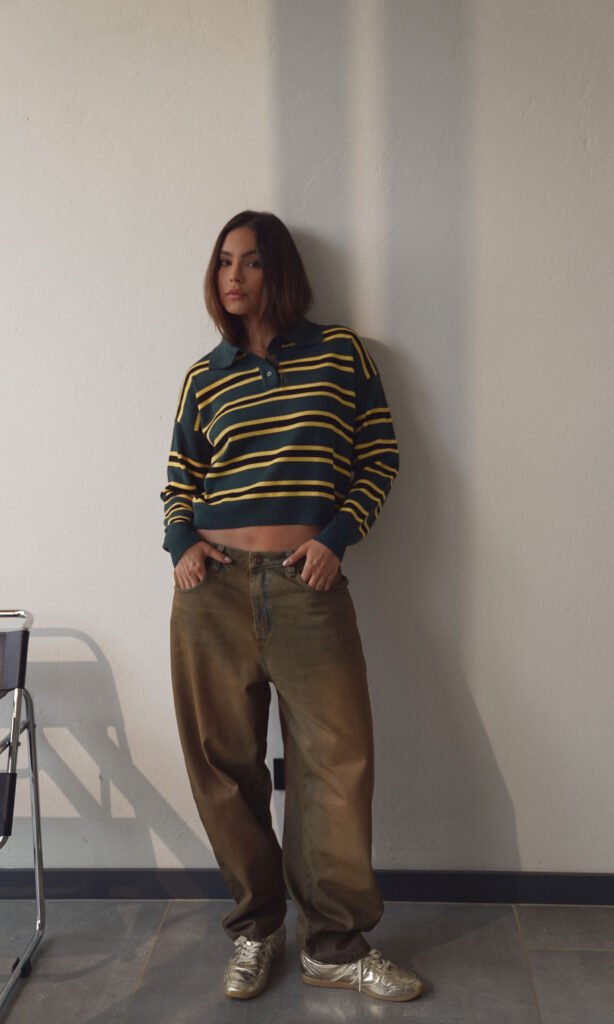 VINTAGE RESIN BARREL JEANS