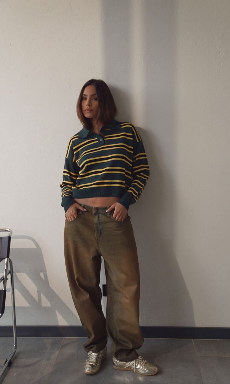 VINTAGE RESIN BARREL JEANS
