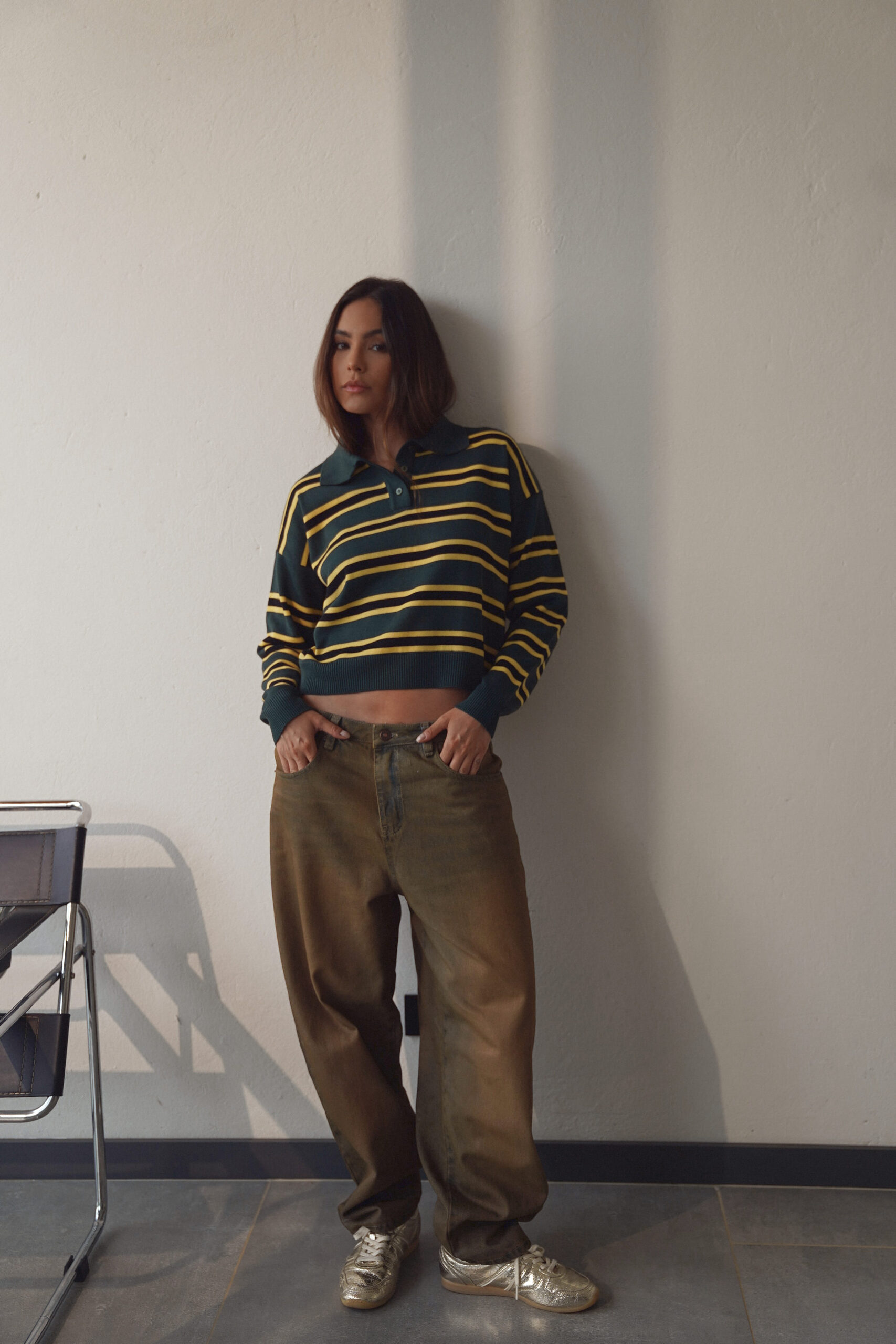 VINTAGE RESIN BARREL JEANS