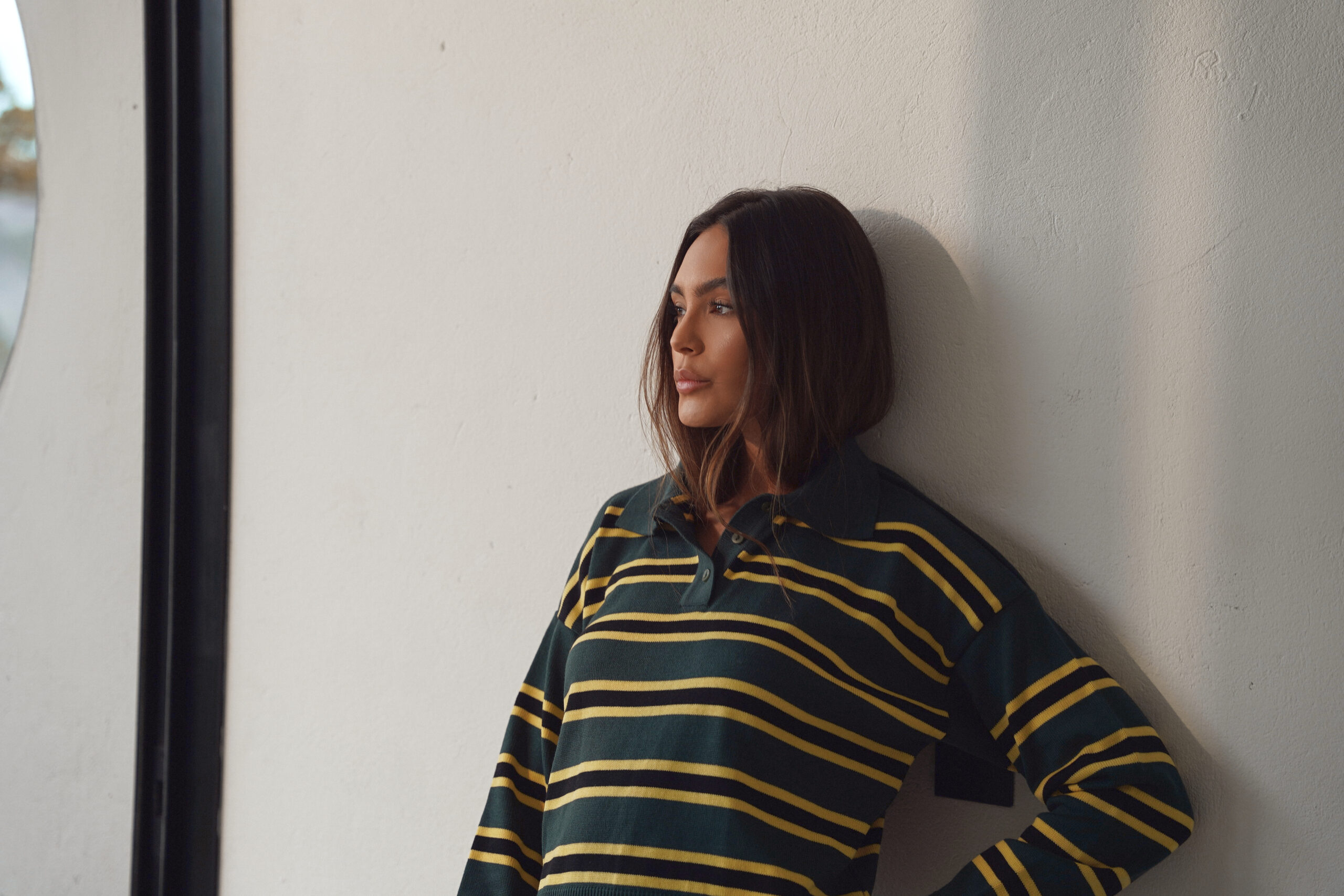 CROPPED MULTI-STRIPE KNIT TOP - Image 4
