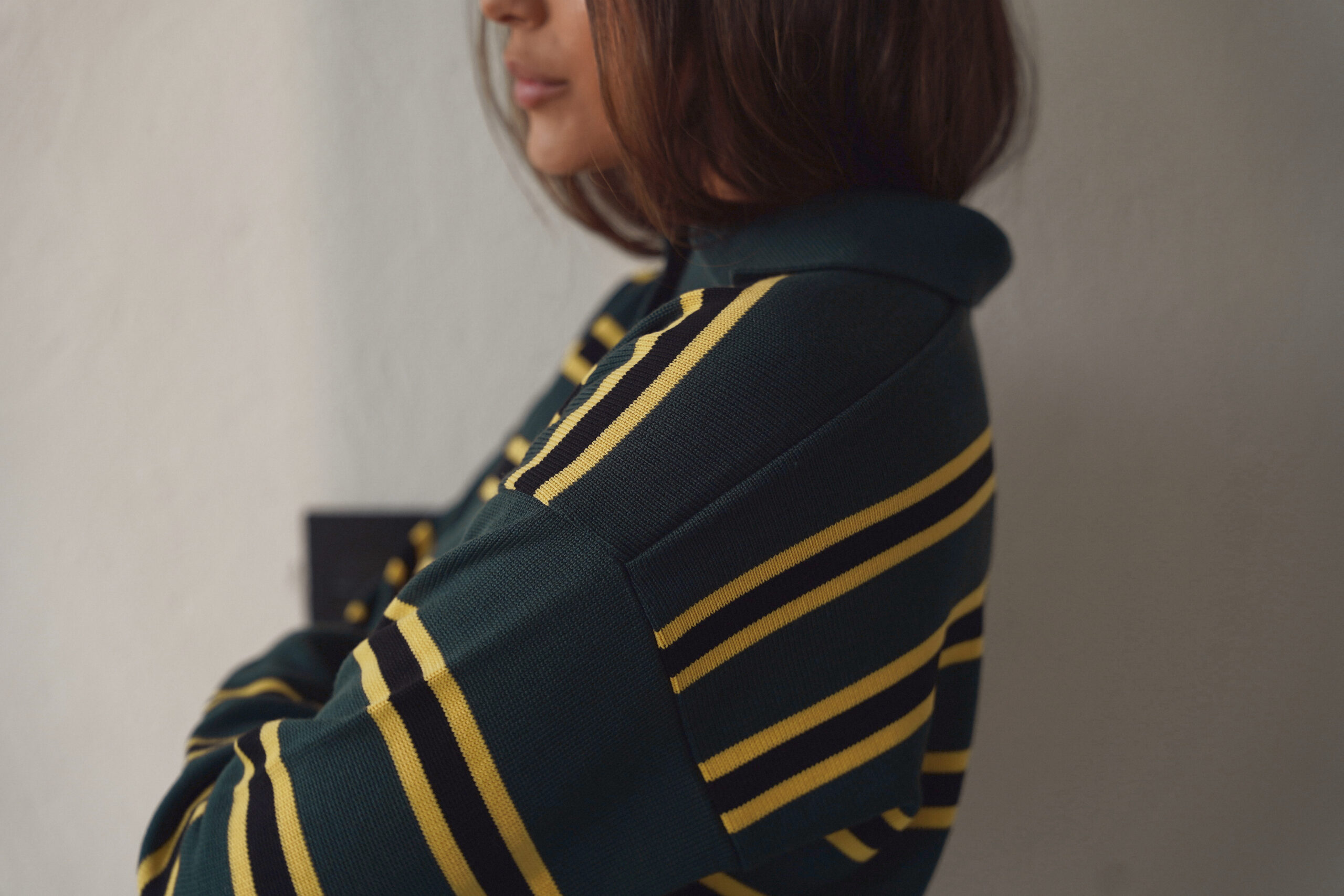 CROPPED MULTI-STRIPE KNIT TOP - Image 3