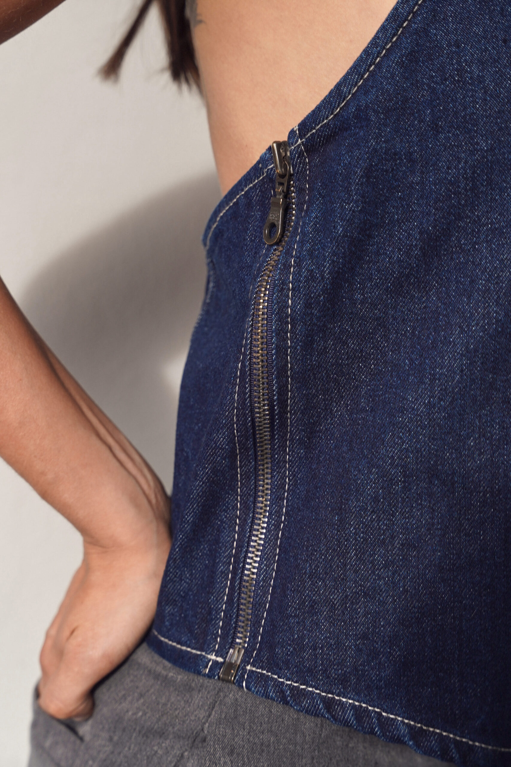 DENIM HALTER TOP - Image 6