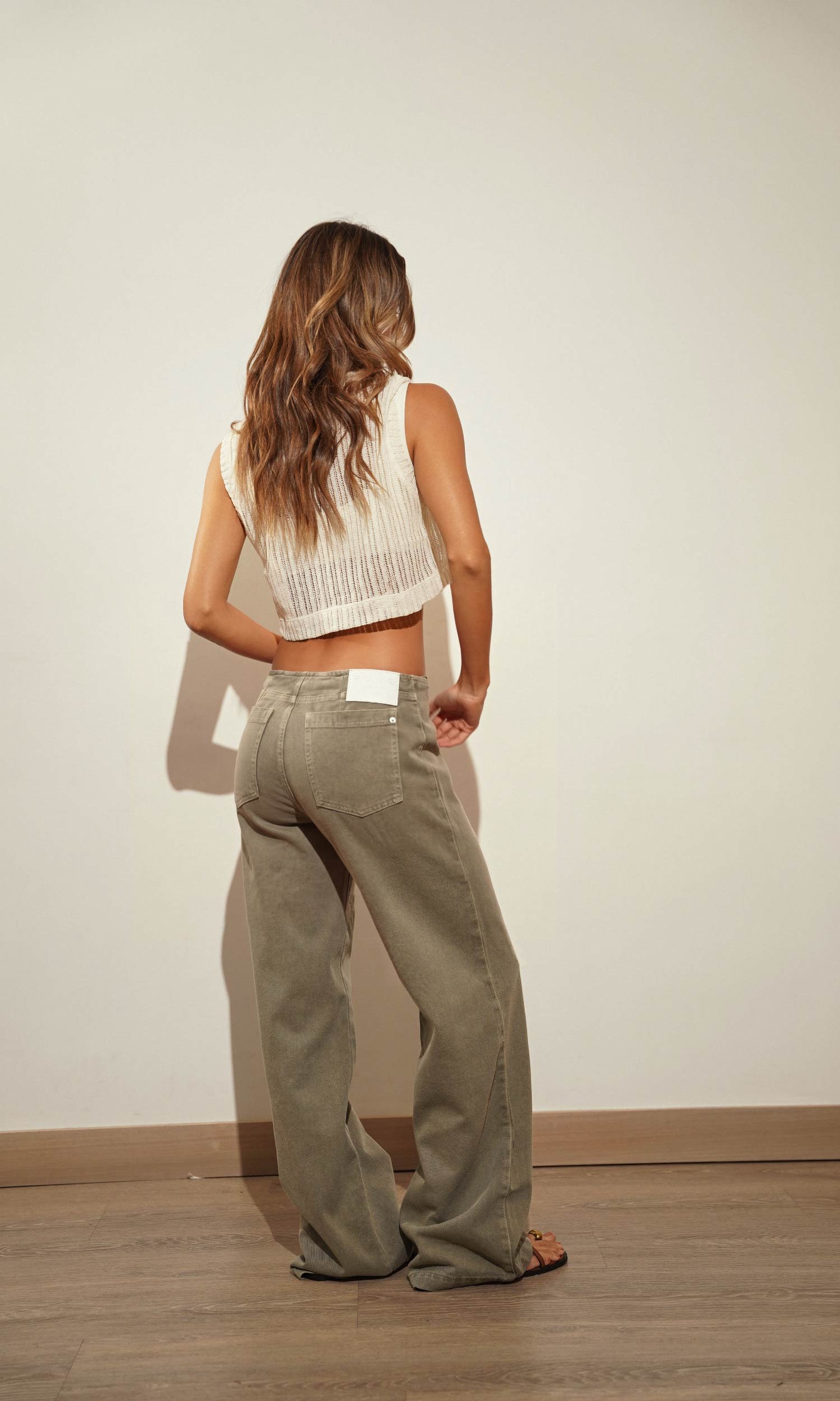 WAISTLESS WIDE LEG JEANS - Image 3
